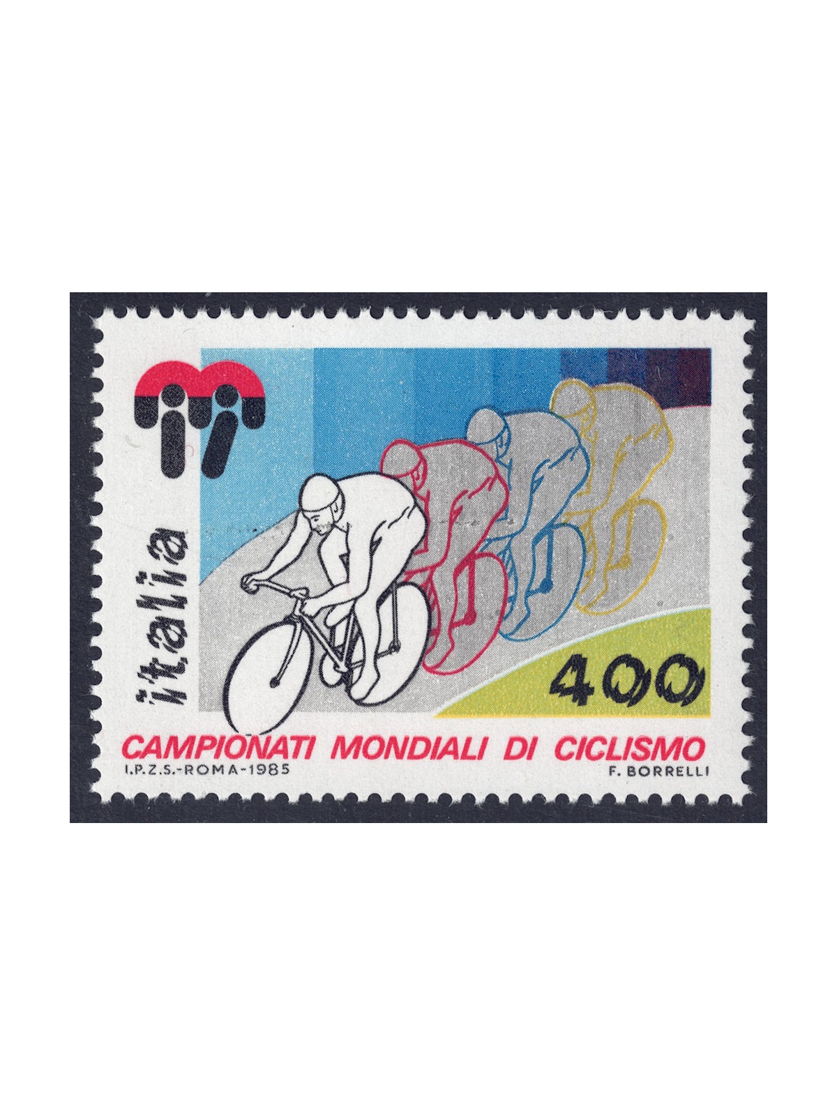 ITALIA 1985 Campionati mondiali di ciclismo MNH**
