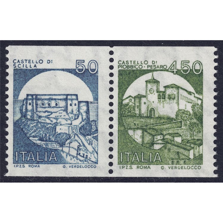 ITALY 1985 Castelli from 2v MNH coil**