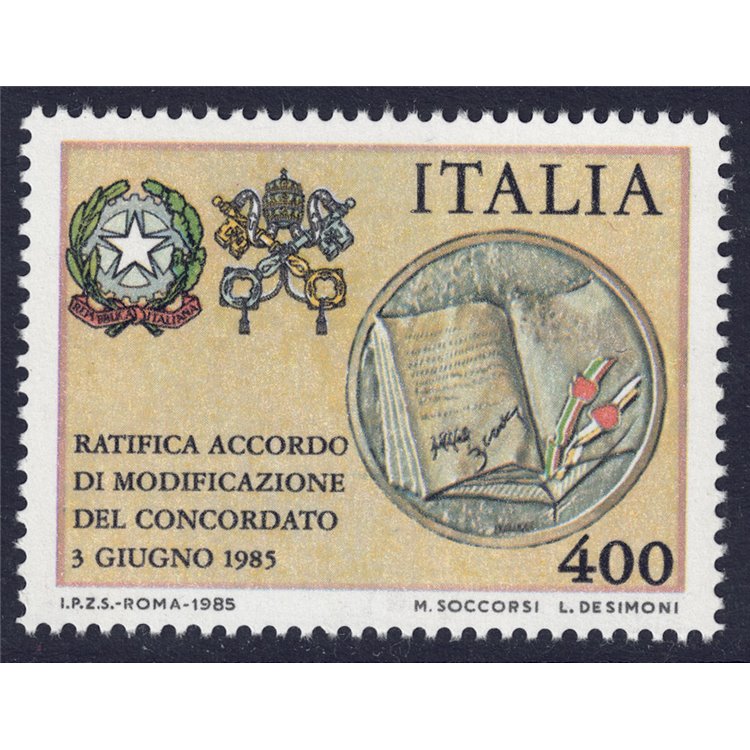 ITALY 1985 Concordat MNH**