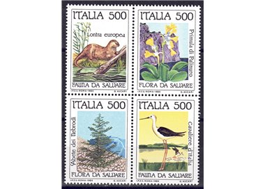 ITALY 1985 Flora and fauna to be saved 4v MNH**