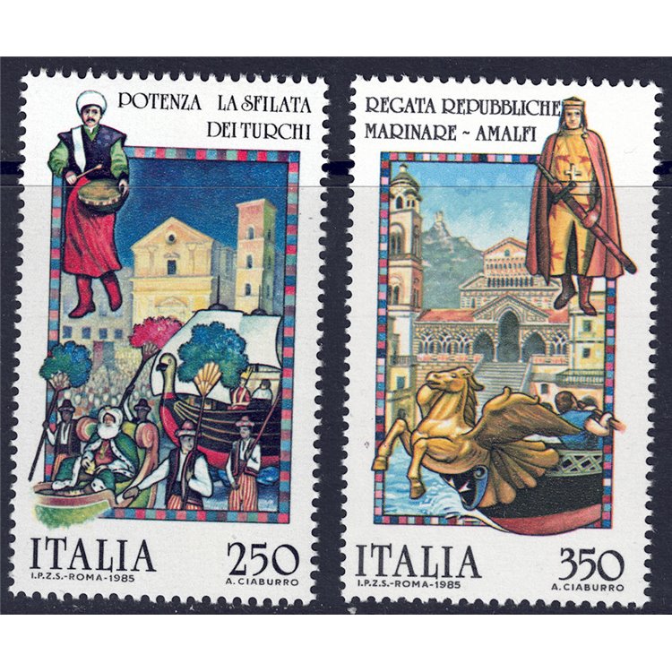 ITALY 1985 Folklore 2v MNH**