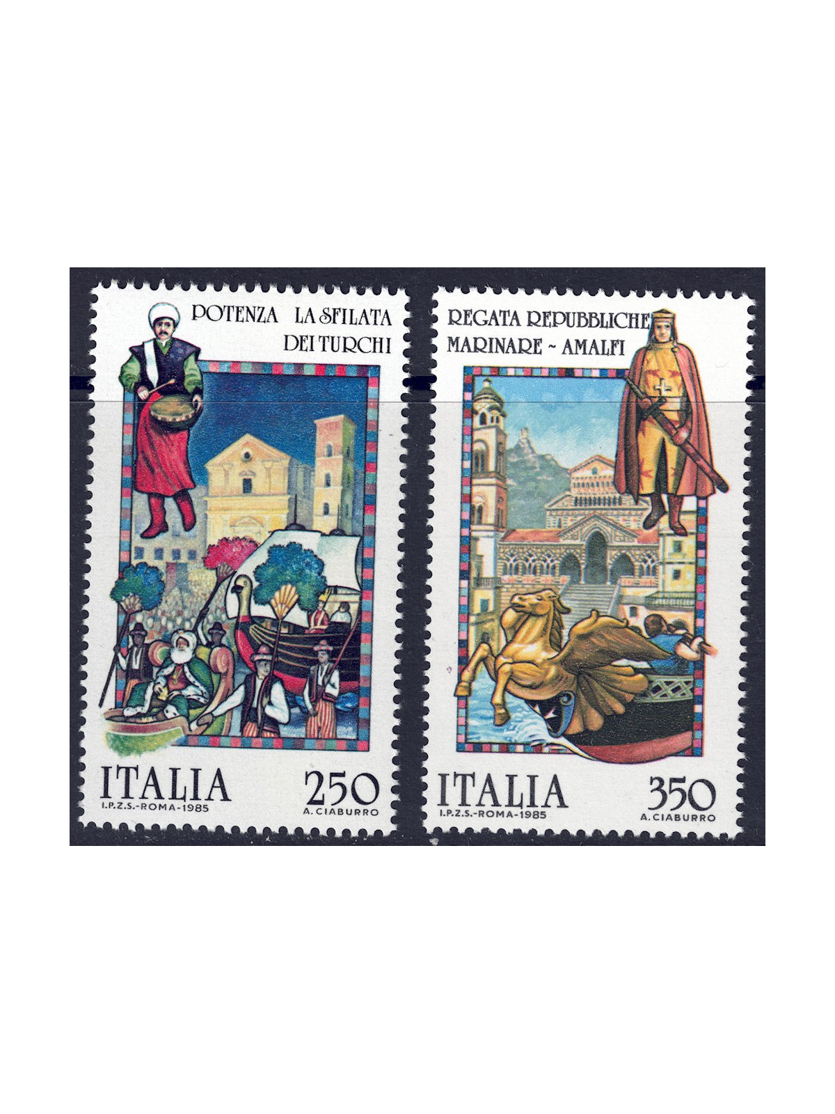 ITALIA 1985 Folclore 2v MNH**