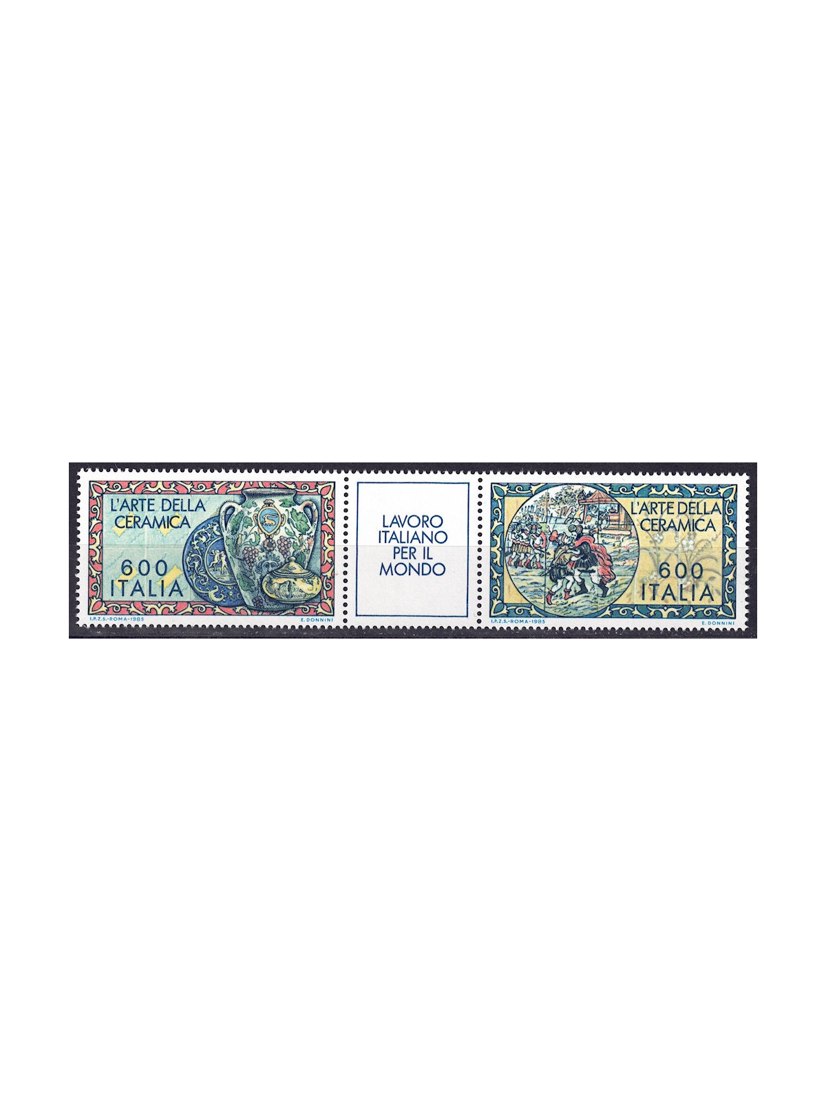 ITALY 1985 Work 2v MNH**
