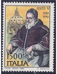 ITALIA 1985 Papa Sisto V MNH**