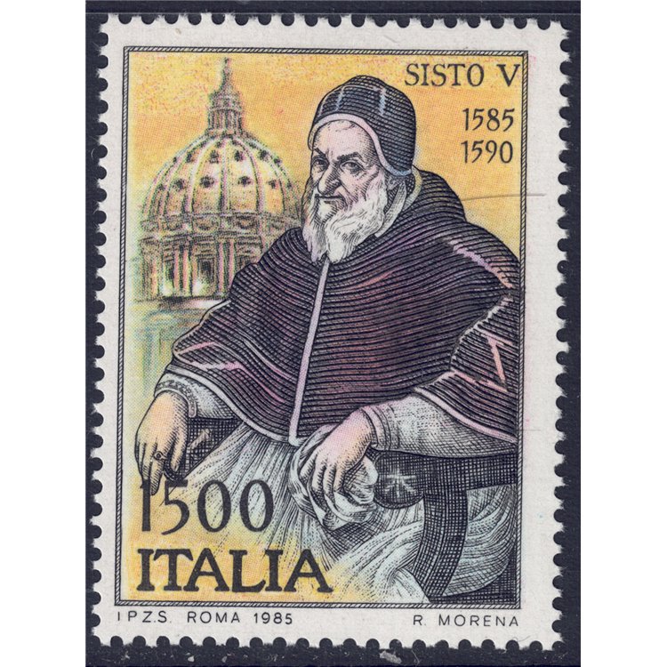 ITALY 1985 Pope Sixtus V MNH**