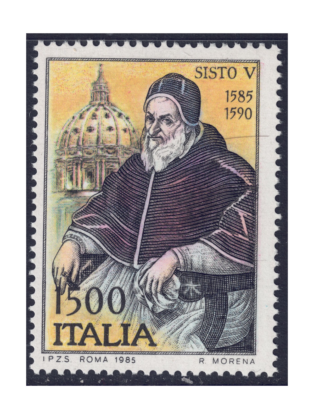 ITALY 1985 Pope Sixtus V MNH**