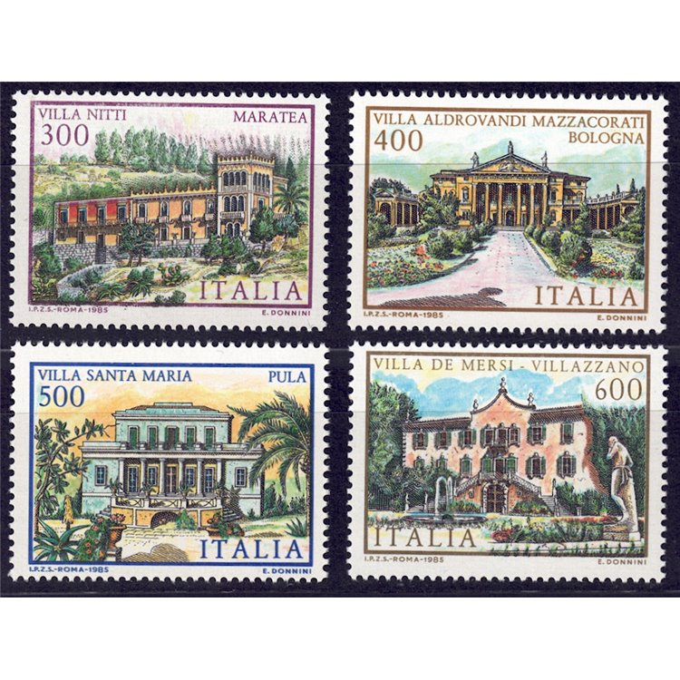 ITALY 1985 Villas of Italy 4v MNH**