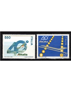 ITALIA 1986 Alitalia 2v MNH**