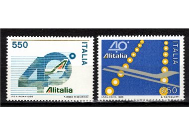 ITALIA 1986 Alitalia 2v MNH**