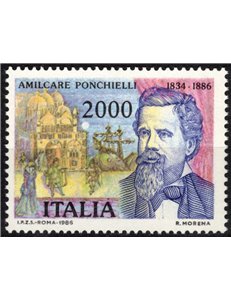 ITALIA 1986 Amilcare Ponchielli MNH**