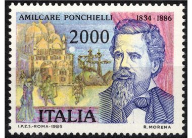 ITALIA 1986 Amilcare Ponchielli MNH**