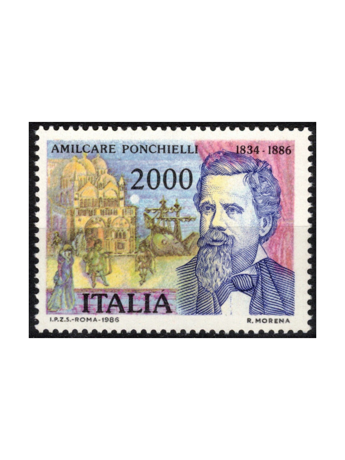 ITALIA 1986 Amilcare Ponchielli MNH**