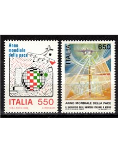 ITALY 1986 World Year of Peace 2v MNH**