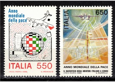 ITALY 1986 World Year of Peace 2v MNH**