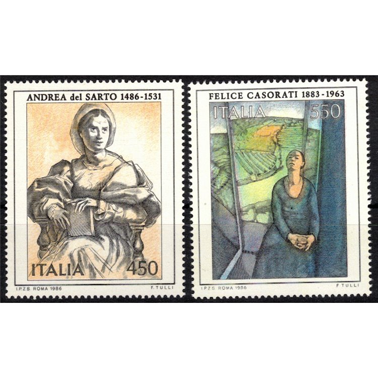 ITALY 1986 Art 2v MNH**