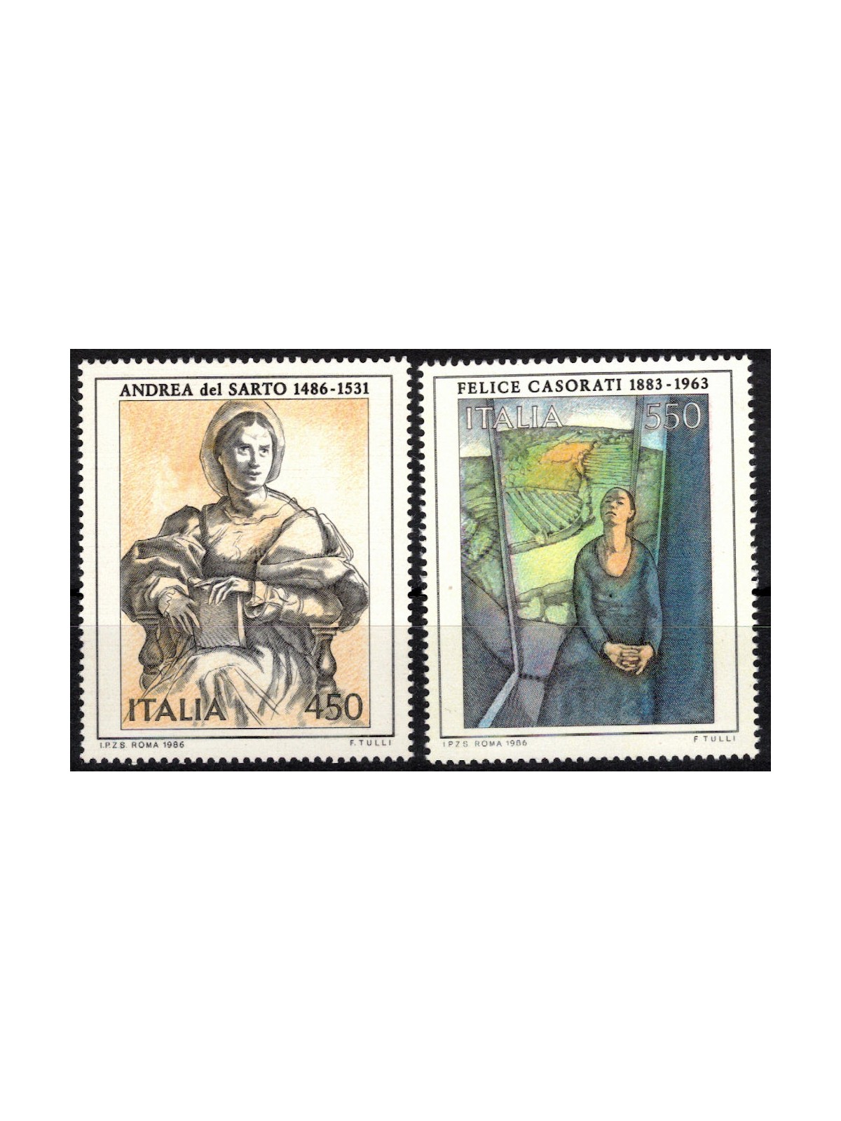 ITALY 1986 Art 2v MNH**