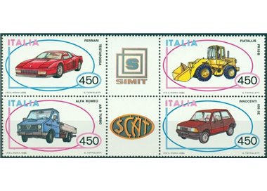 ITALIA 1986 Automobili 4v MNH**