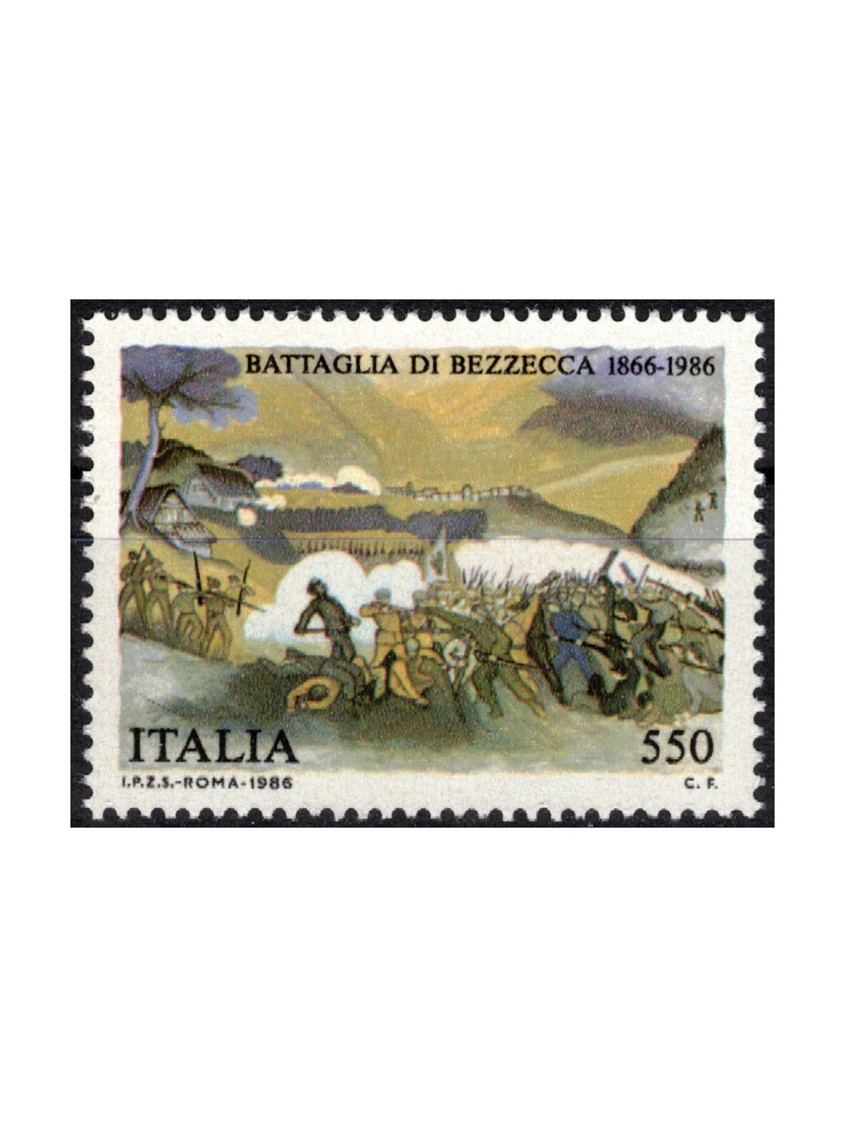 ITALY 1986 Battle of Bezzecca MNH**