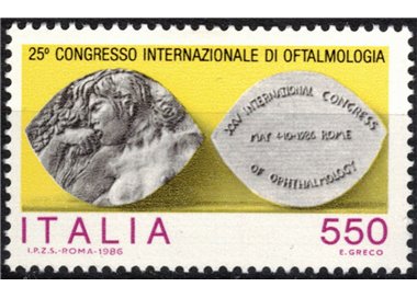 ITALY 1986 Congress of Ophthalmology MNH**