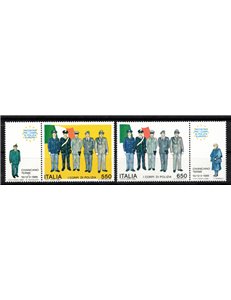ITALY 1986 Police Corps 2v MNH**