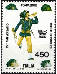 ITALIA 1986 Corpo dei Bersaglieri MNH**