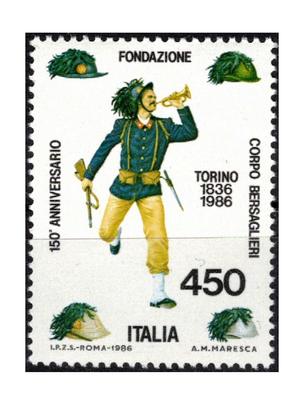 ITALY 1986 Bersaglieri Corps MNH**