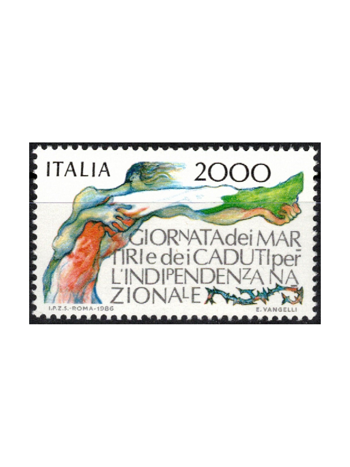 ITALY 1986 Martyrs' Day MNH**
