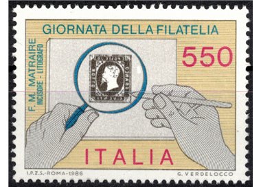 ITALY 1986 Philately Day MNH**