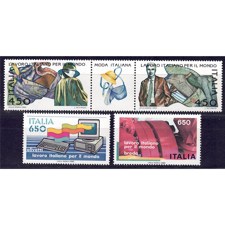 ITALIA 1986 Lavoro 4v MNH**