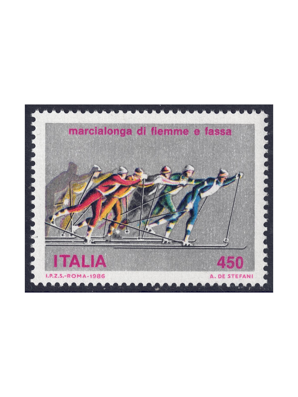 ITALIA 1986 Marcialonga di Fiemme MNH**