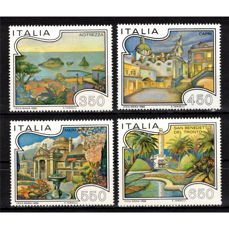 ITALY 1986 Tourism 4v MNH**