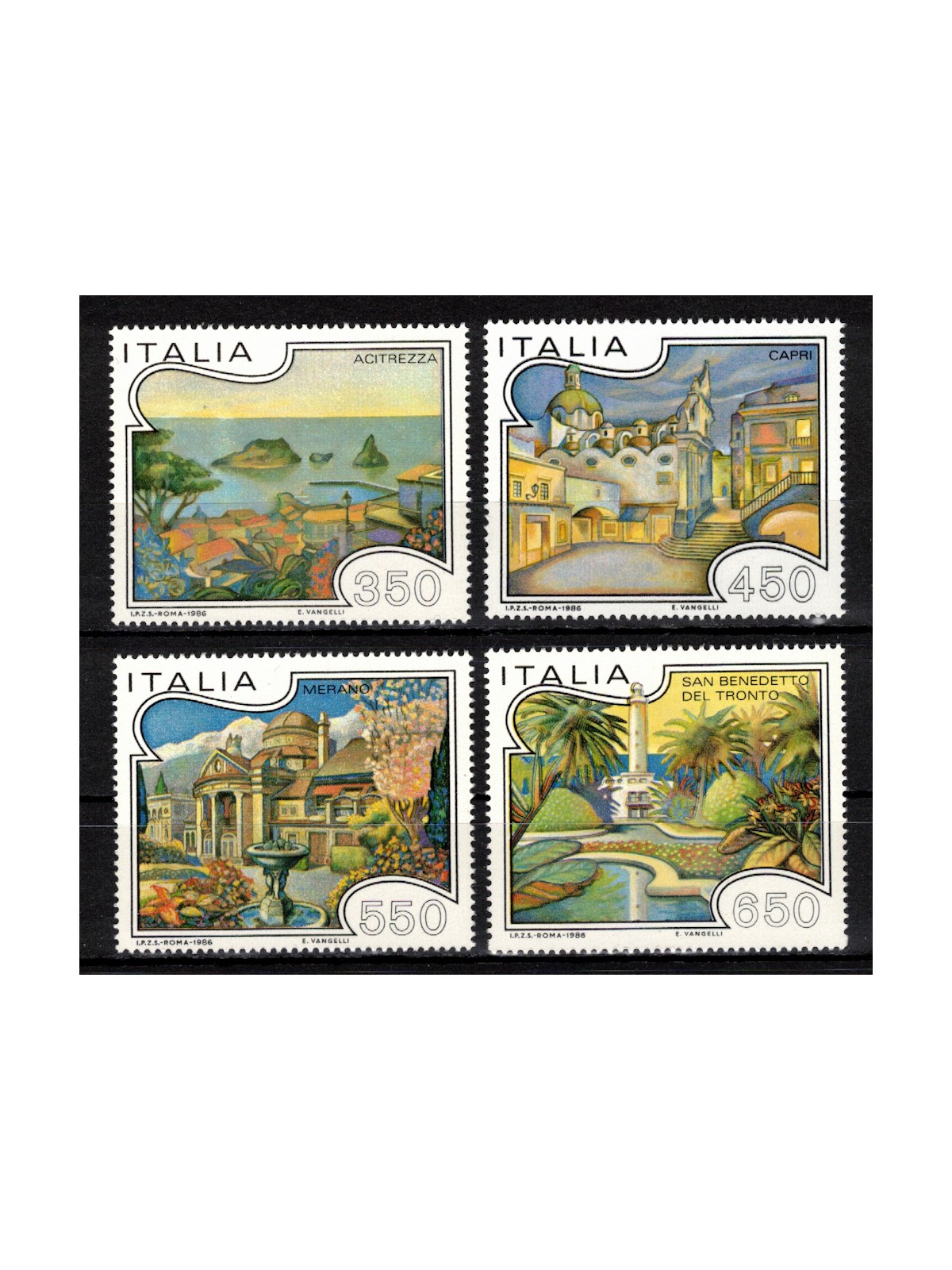 ITALY 1986 Tourism 4v MNH**