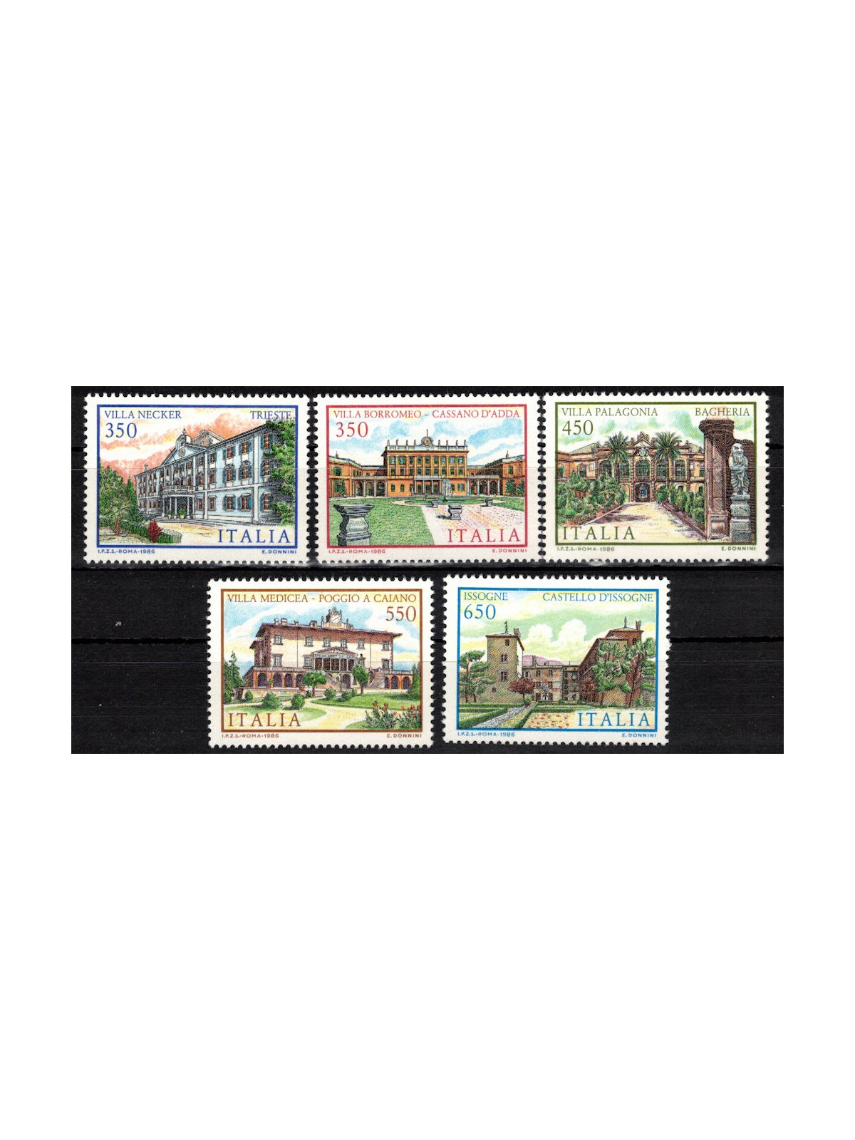 ITALIA 1986 Ville 5v MNH**