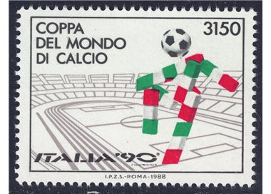 ITALIA 1988 Coppa del mondo di calcio MNH**