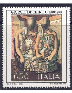 ITALIA 1988 Giorgio de Chirico MNH**