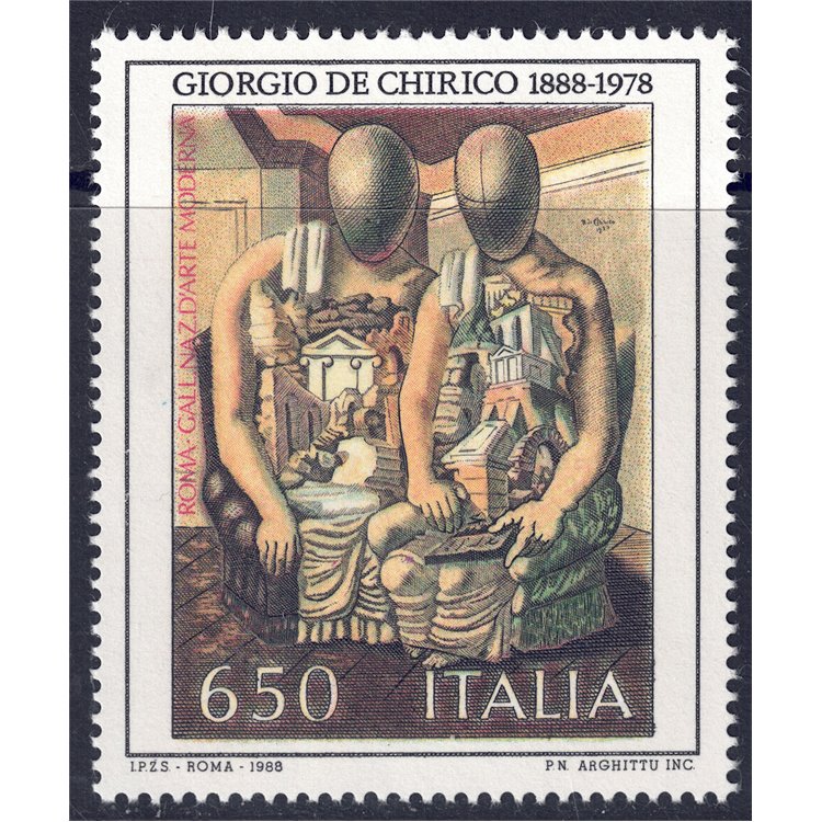 ITALY 1988 Giorgio de Chirico MNH**