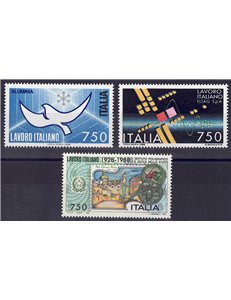 ITALIA 1988 Lavoro italiano 3v MNH**