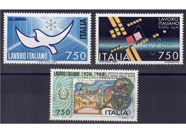 ITALY 1988 Italian work 3v MNH**