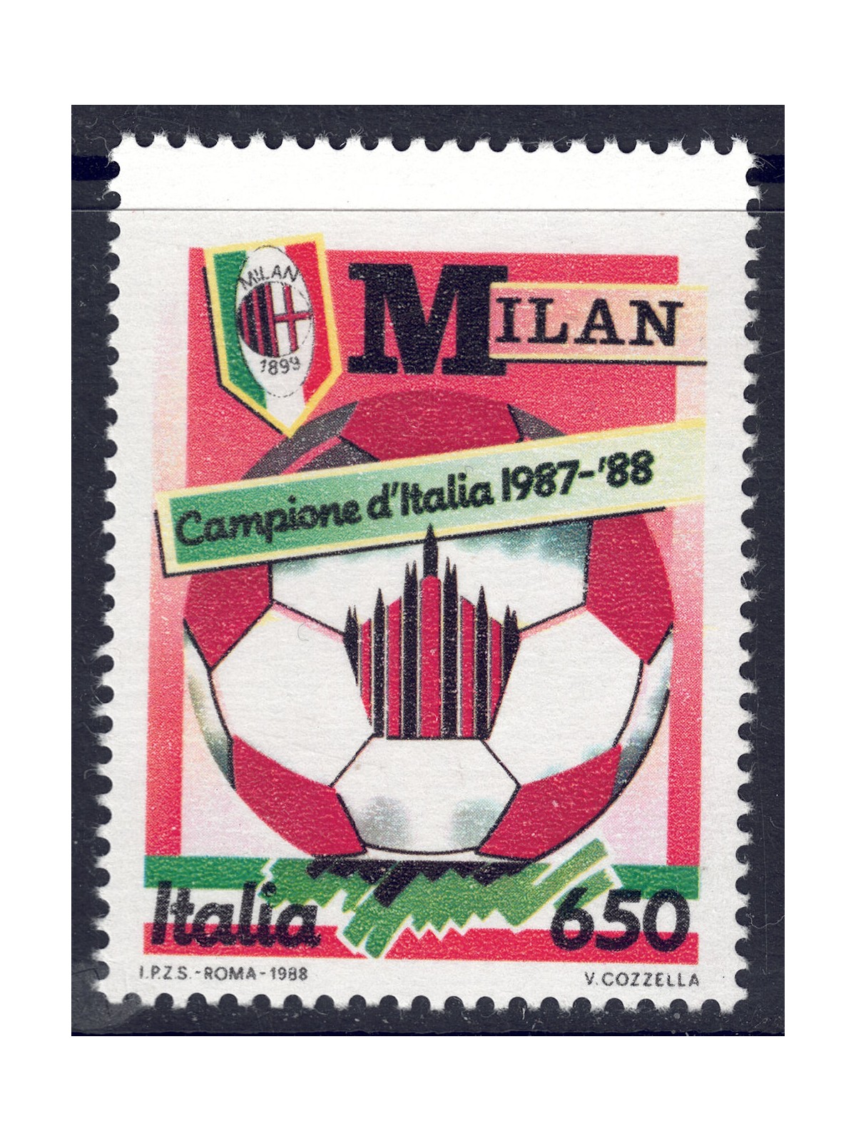 ITALY 1988 Milan Italian Champion MNH**