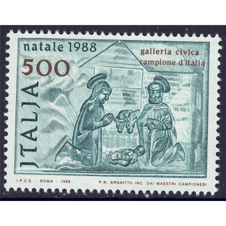 ITALIA 1988 Natale £500 MNH**