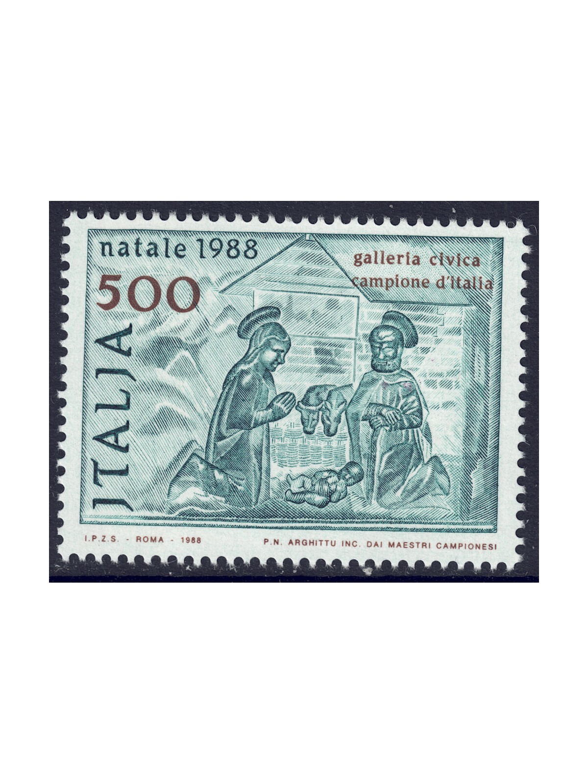 ITALIA 1988 Natale £500 MNH**