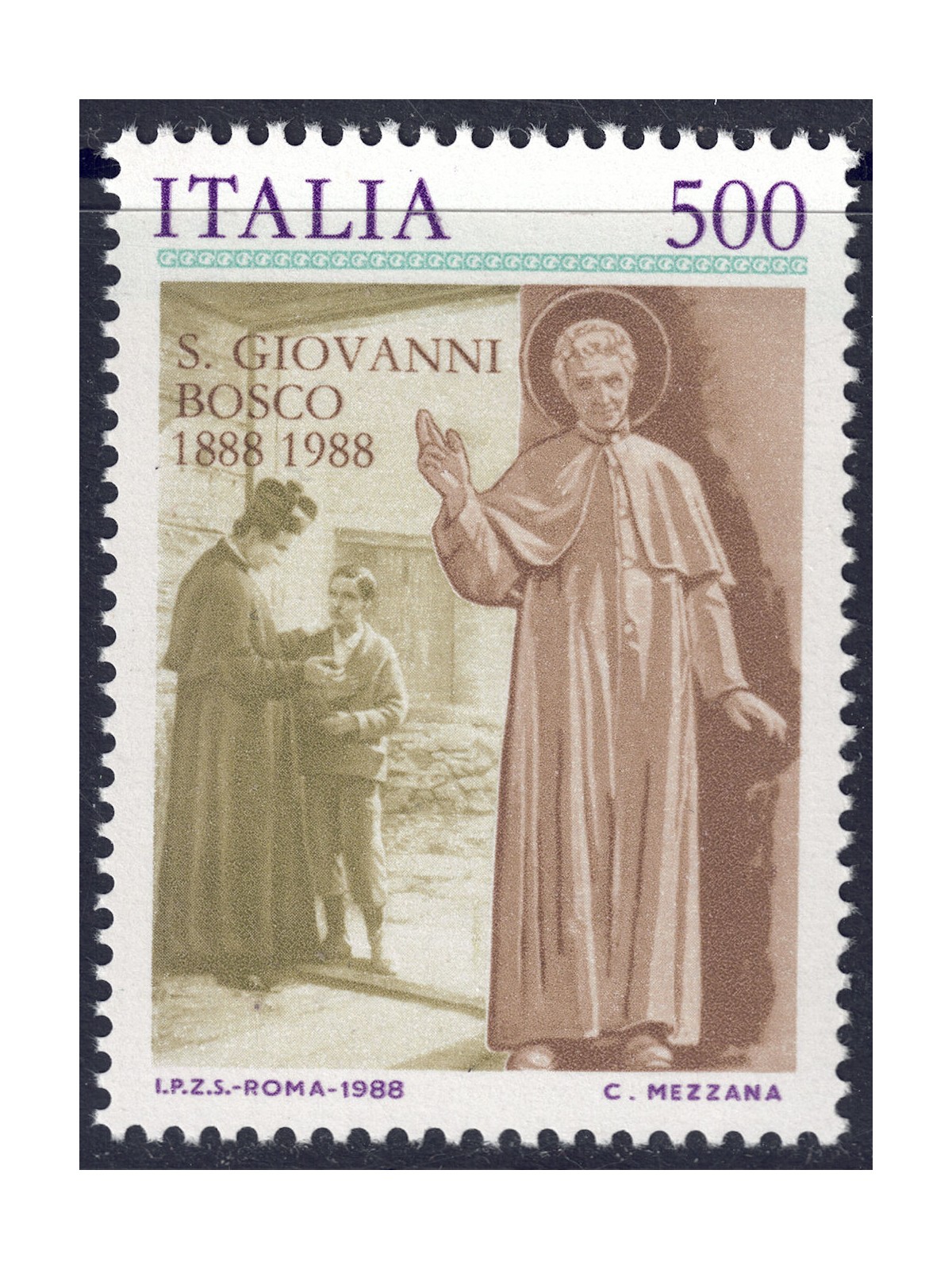 ITALIA 1988 San Giovanni Bosco MNH**