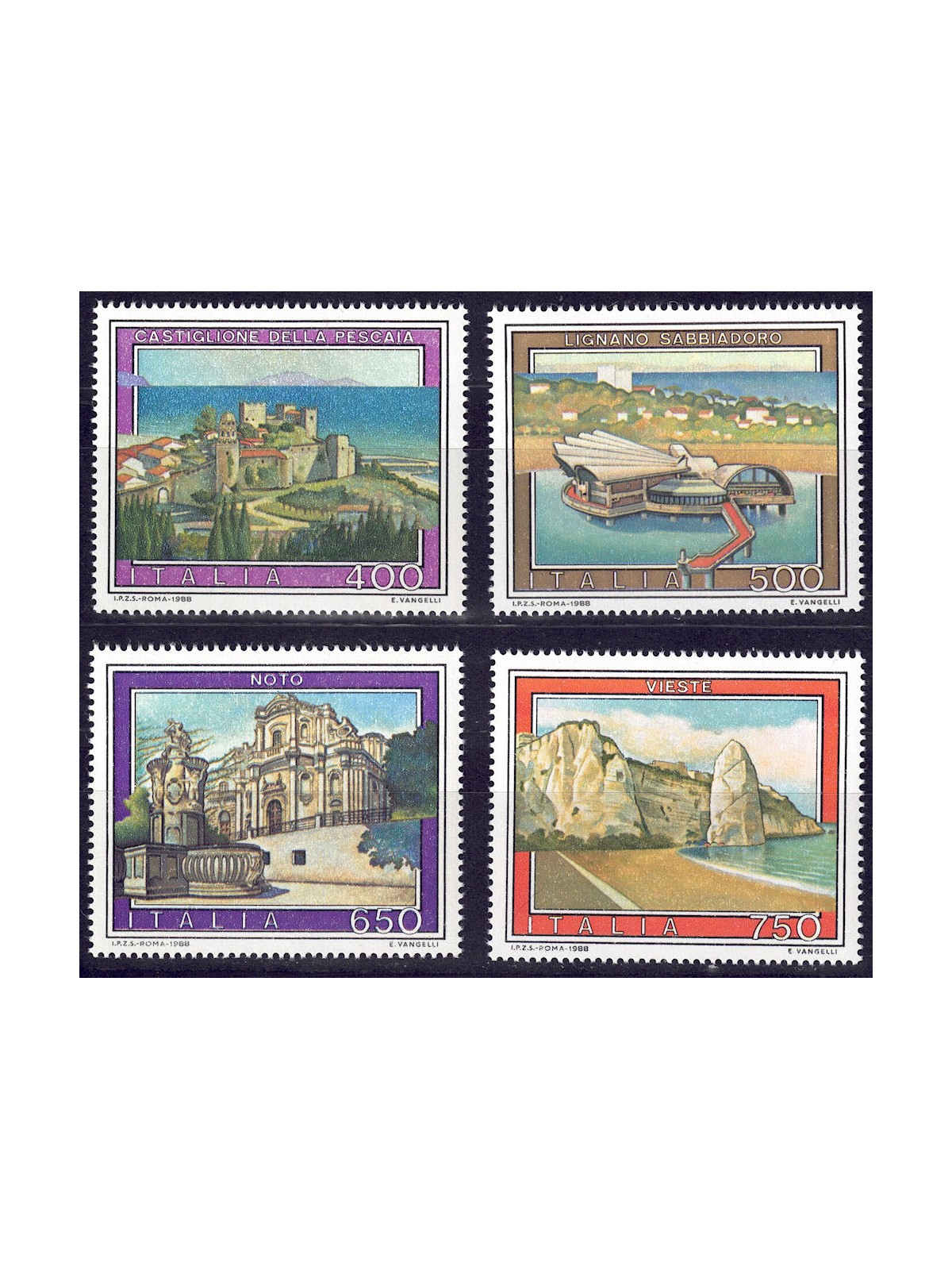 ITALY 1988 Tourism 4v MNH**