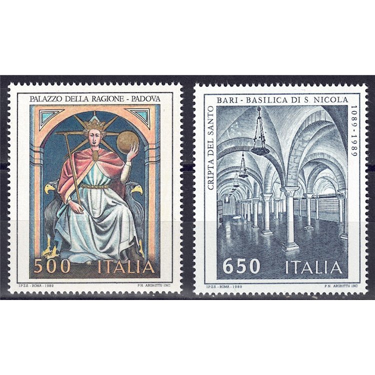 ITALY 1989 Artistic Heritage 2v MNH**