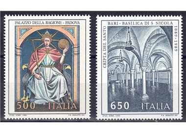 ITALIA 1989 Patrimonio artistico 2v MNH**