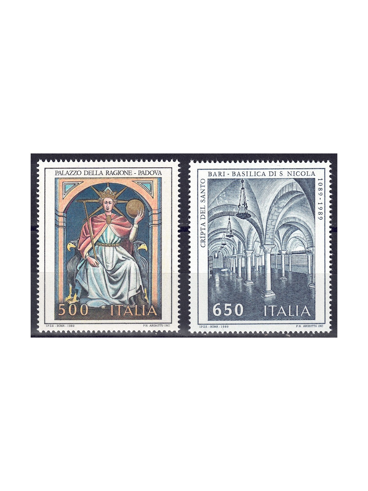 ITALIA 1989 Patrimonio artistico 2v MNH**