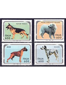 ITALIA 1994 Animali domestici, cani 4v MNH**