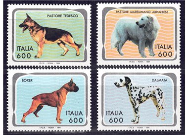 ITALY 1994 Pets, dogs 4v MNH**