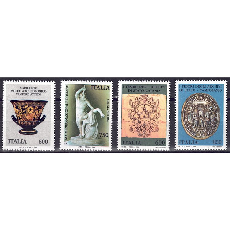 ITALY 1994 Archives and Museums 4v MNH**
