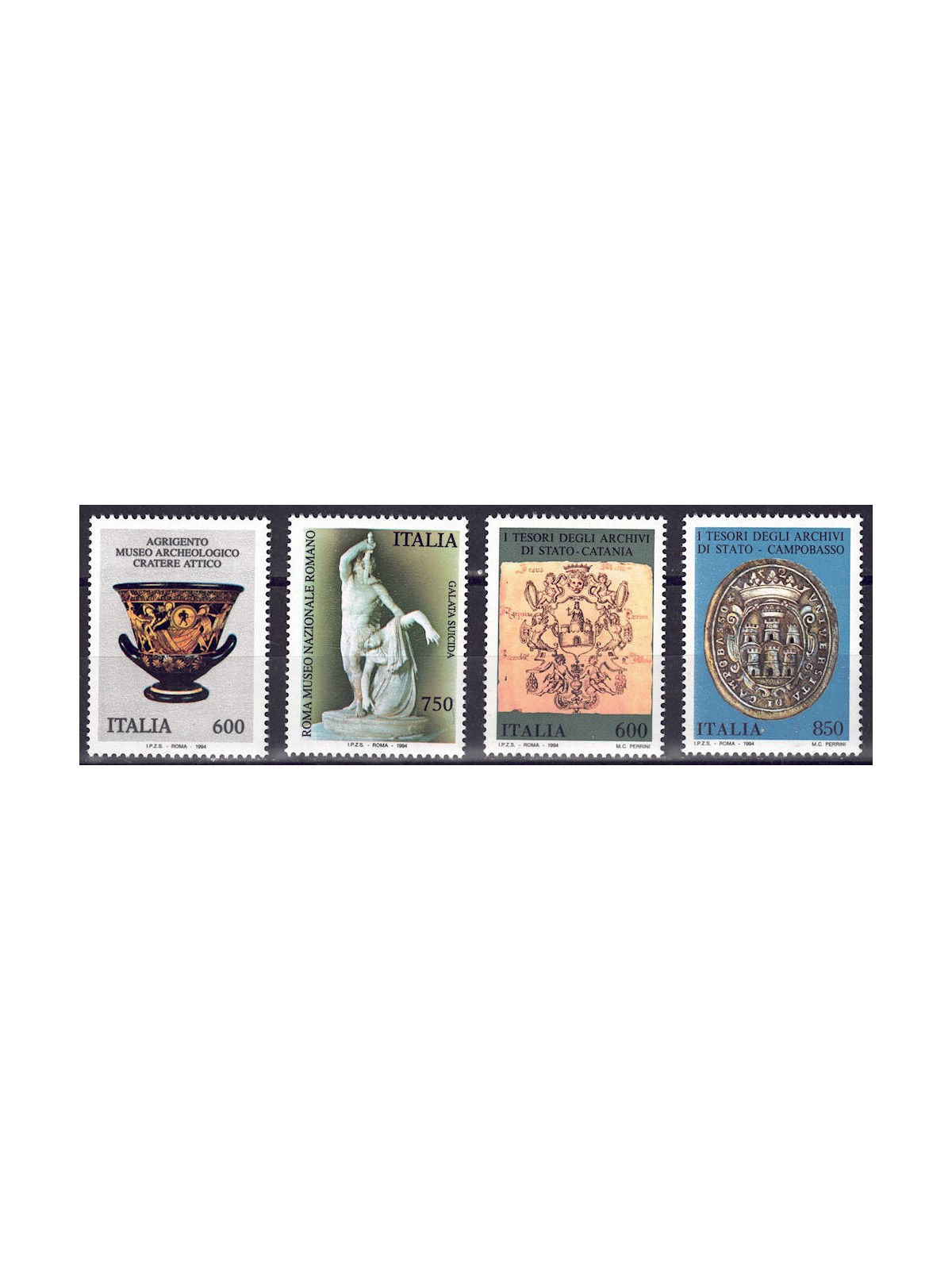 ITALY 1994 Archives and Museums 4v MNH**